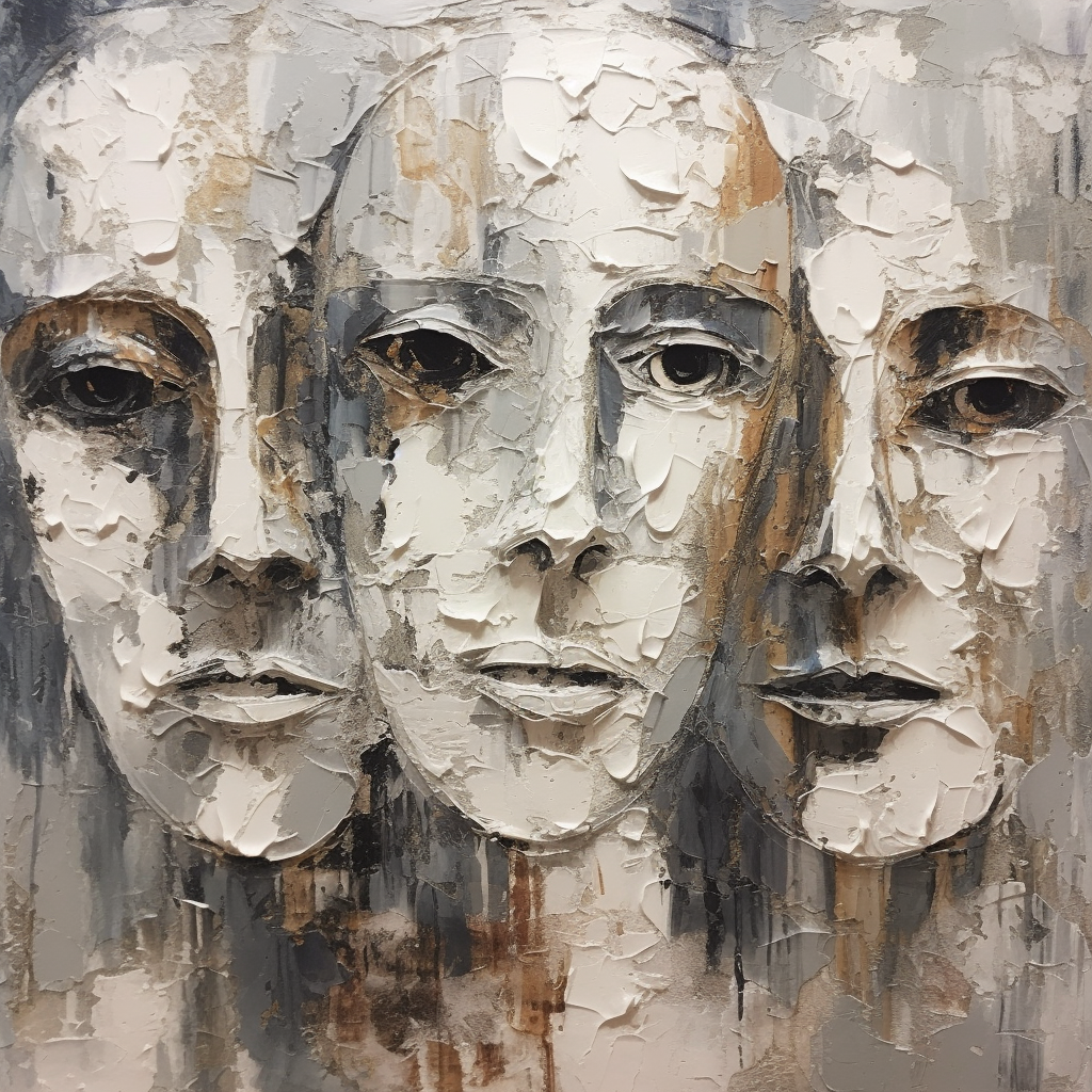 Faces Oil Painting Wall Art