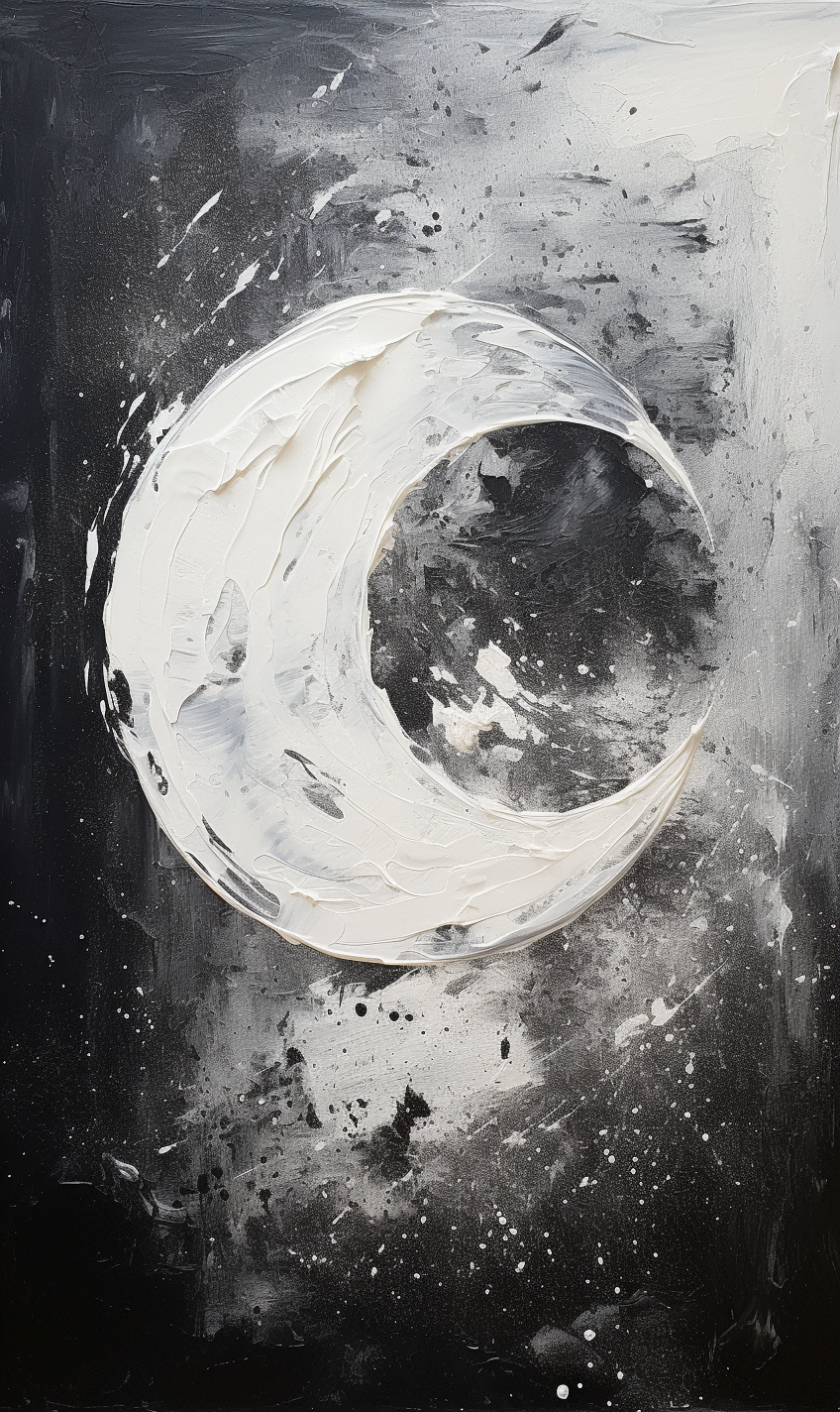 Moon Oil Painting Wall Art