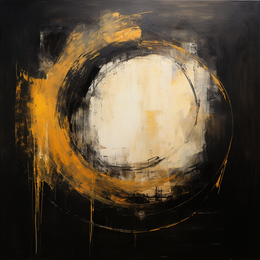 Circle Oil Painting Wall Art