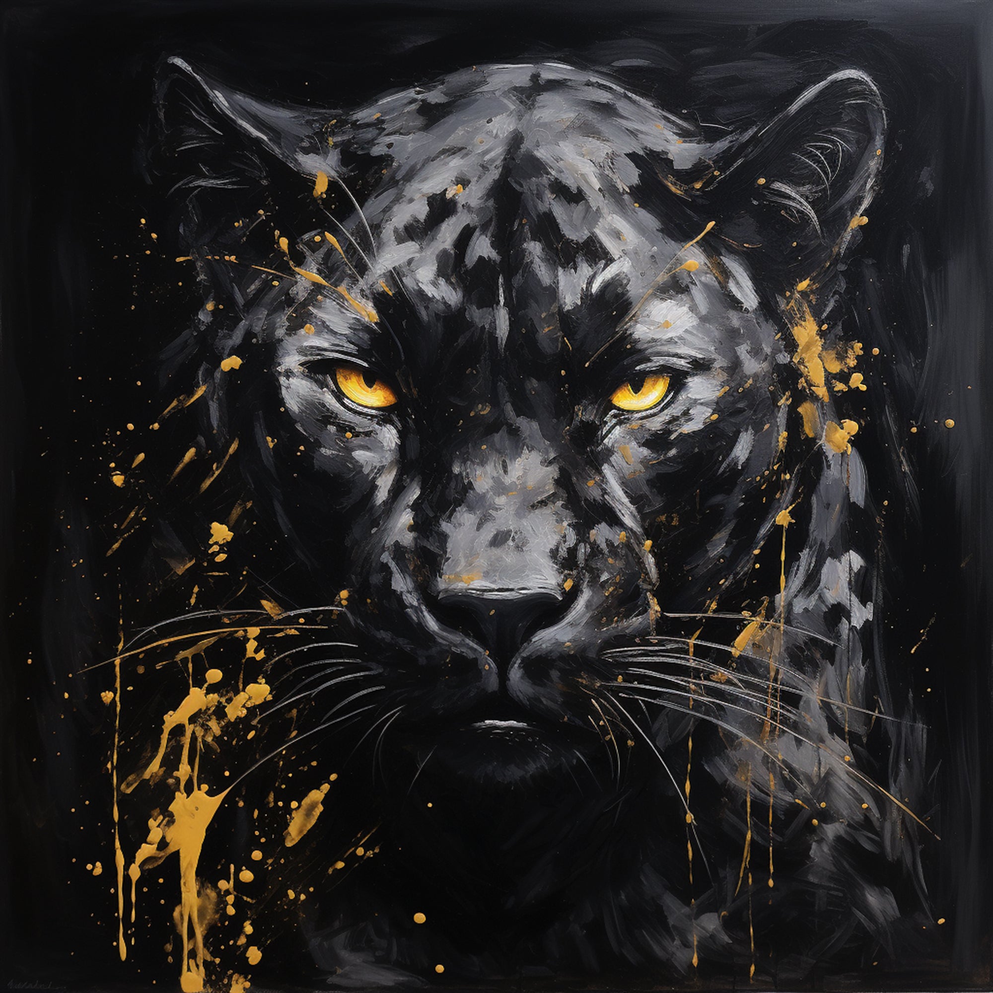 Puma Oil Painting Wall Art